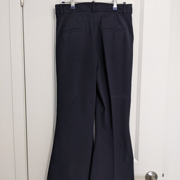 Zara Navy Flare Dress Pants - Picture 2 of 2